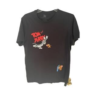 Tom and Jerry Graphic Tee Shirt Sz M EUC
